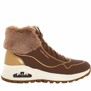 Dámské kotníkové zimní boty SKECHERS-Uno Rugged Zip Up taupe/gold obraz