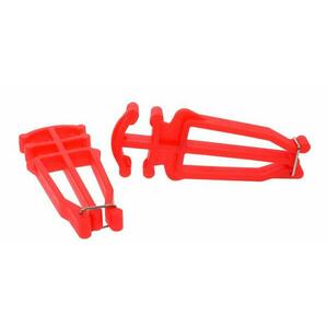 RULYT Nosič na běžecké lyže a hole pár červený obraz