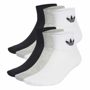 Ponožky ADIDAS ORIGINALS-6 PACK-MID ANKLE SCK-BLACK/WHITE/GREY obraz