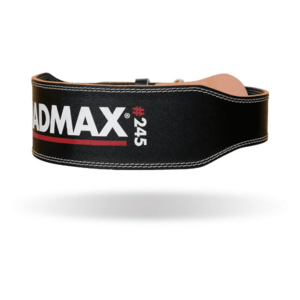 MADMAX Fitness opasek Full Leather Black obraz