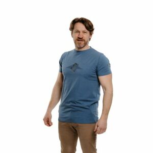 Pánské turistické triko s krátkým rukávem EVERETT-T-PEAK blue obraz