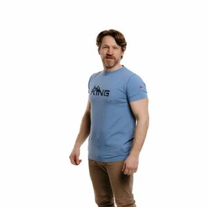 Pánské turistické triko s krátkým rukávem EVERETT-T-HIKE blue obraz