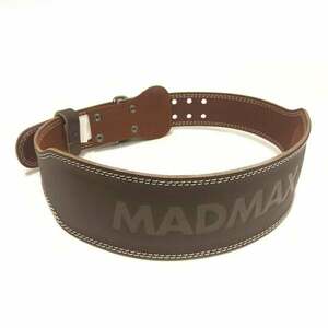 MADMAX Fitness opasek Full Leather Chocolate Brown obraz