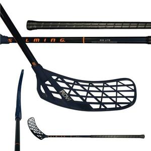 Salming Flow Midlite 32 JR Navy/Nectarine - 92 (103) cm, Pravá ruka dole obraz
