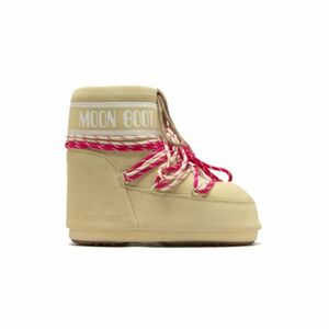 Dámské nízké zimní boty MOON BOOT-MB ICON LOW SUEDE LACES-B021 LIGHT YELLOW obraz