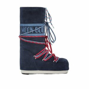 Vysoké zimní boty MOON BOOT-MB ICON SUEDE LACES-F017 BLUE NAVY obraz