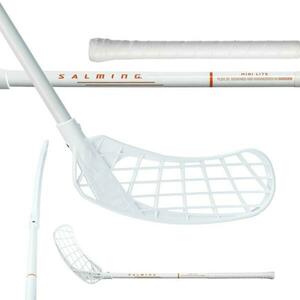 Salming Quest2 Mid Minilite 35 White/Nectarine dětská florbalka - 60 (71) cm, Pravá ruka dole obraz