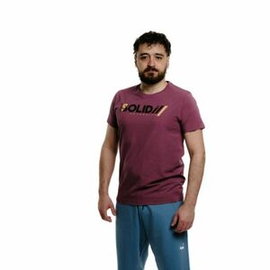 Pánské triko s krátkým rukávem AUTHORITY-T-SOLID M burgundy obraz