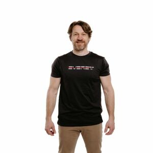 Pánské turistické triko s krátkým rukávem EVERETT-TecShirt M antracit melange obraz