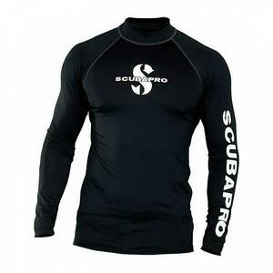 Scubapro Pánské lycrové triko RASHGUARD BLACK UPF50, dlouhý rukáv - 2XL obraz