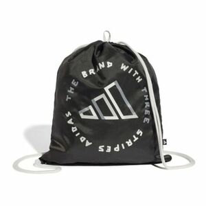 Sáček na přezůvky ADIDAS-GYMSACK TAPE BLACK/WHITE obraz