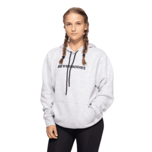 Better Bodies Hoodie Logo Light Grey Melange obraz