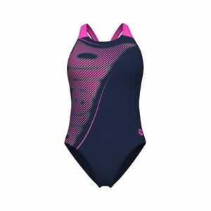 Dámské plavecké jednodílné plavky ARENA-WOMENS BRIGHT GLARE SWIMSUIT V BACK obraz