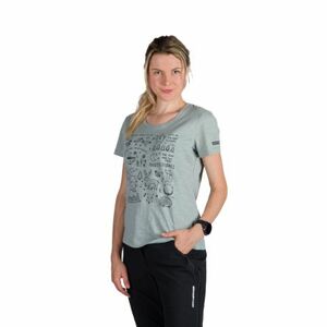 Dámské turistické triko s krátkým rukávem NORTHFINDER-AMIE-333lightgreen obraz