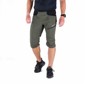 Pánské turistické 3/4 kalhoty NORTHFINDER-ARTUR-550blackdarkgreen obraz