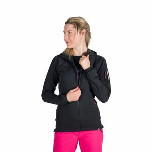 Dámská turistická mikina se zipem NORTHFINDER-MARCELLA-411greyblack obraz