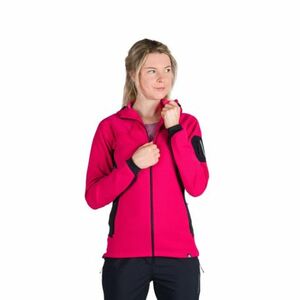 Dámská turistická mikina se zipem NORTHFINDER-MARCELLA-577cherryblack obraz