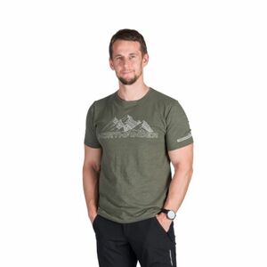 Pánské turistické triko s krátkým rukávem NORTHFINDER-JORG-300darkgreen obraz