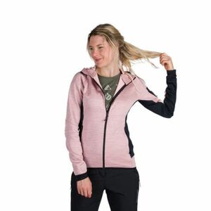 Dámská turistická mikina se zipem NORTHFINDER-COLEEN-521roseblack obraz