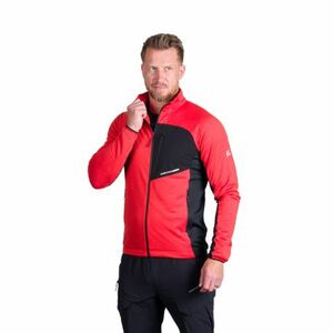Pánská turistická mikina se zipem NORTHFINDER-PRIMO-361redblack obraz