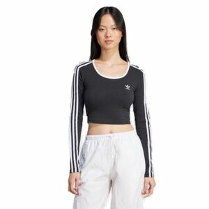 Dámské triko s dlouhým rukávem ADIDAS ORIGINALS-3S LS CROP-BLACK obraz