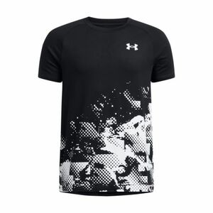 Chlapecké tréninkové tričko s krátkým rukávem UNDER ARMOUR-UA Tech Graphic SS-BLK obraz
