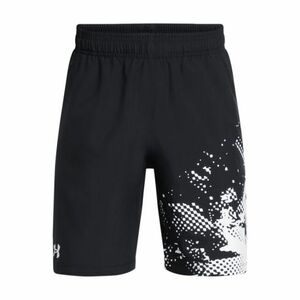 Chlapecké tréninkové kraťasy UNDER ARMOUR-UA Tech Woven Graphic Short-BLK obraz