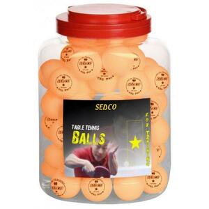 Sedco Míčky na stolní tenis for TRAINING 1* CELL FREE 60ks - dóza - oranžové - oranžová obraz