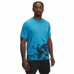 Pánské tréninkové tričko s krátkým rukávem UNDER ARMOUR-UA M TECH FADE SS-BLU obraz
