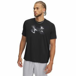 Pánské tréninkové tričko s krátkým rukávem UNDER ARMOUR-UA M TECH PRINT FILL SS-BLK obraz