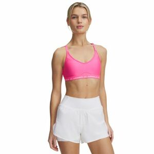 Dámská tréninková sportovní podprsenka UNDER ARMOUR-UA Crossback Low Bra-PNK obraz
