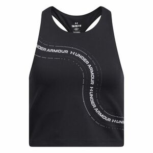 Dívčí tréninkové tílko UNDER ARMOUR-G Motion Branded Crop Tank-BLK obraz