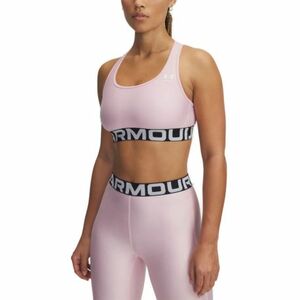 Dámská tréninková sportovní podprsenka UNDER ARMOUR-UA HG Mid Branded-PNK obraz