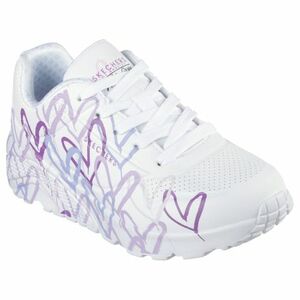 Dívčí rekreační obuv SKECHERS-Uno Lite Spread The Love white/light purple obraz