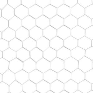 Sedco Síť kopaná Polyester Fibre 7, 32x2, 44x1, 7/2m - SET NA DVĚ BRANKY - bílá obraz