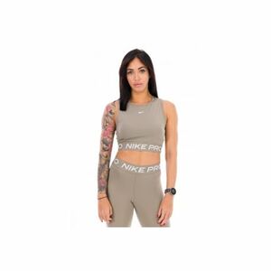 Dámské tréninkové tílko NIKE PRO-DF 365 CROP TANK-320-Beige obraz