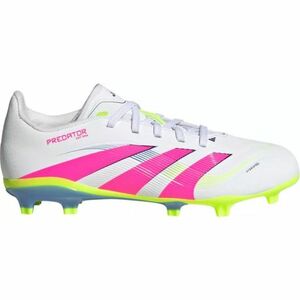 Chlapecké fotbalové kopačky outdoorové ADIDAS-Predator League Jr FG/MG cloud white/lucid pink/lucid lemon obraz