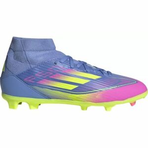 Chlapecké fotbalové kopačky outdoorové ADIDAS-F50 League Mid Jr FG/MG blue fusion/lucid lemon/lucid pink obraz