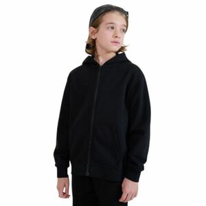 Chlapecká zateplená mikina se zipem 4F JUNIOR-SWEATSHIRT M1859-4FJWMM00TSWSM1859-20S-DEEP BLACK obraz