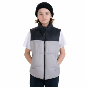 Chlapecká vesta 4F JUNIOR-VEST JACKET-JWSS25TVJAM208-25S-GREY obraz