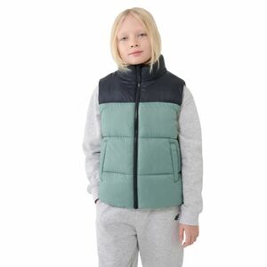 Chlapecká vesta 4F JUNIOR-VEST JACKET-JWSS25TVJAM208-41S-GREEN obraz