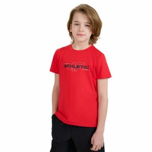 Dětské tréninkové tričko s krátkým rukávem 4F JUNIOR-TSHIRT FNK-JWSS25TFTSM1209-62S-RED obraz