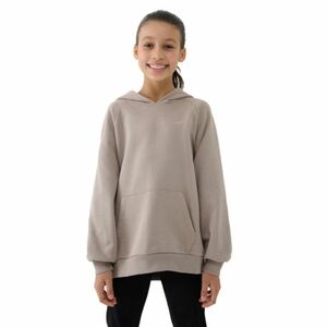 Dívčí mikina s kapucí 4F JUNIOR-SWEATSHIRT-JWSS25TSWSF1478-83S-BEIGE obraz