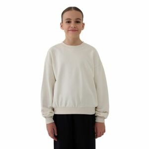 Dívčí mikina s kapucí 4F JUNIOR-SWEATSHIRT-JWSS25TSWSF1479-12S-BEIGE obraz
