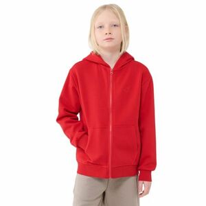 Chlapecká mikina se zipem 4F JUNIOR-SWEATSHIRT-JWSS25TSWSM1851-62S-RED obraz
