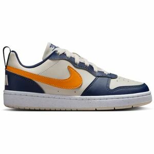 Chlapecká rekreační obuv NIKE-Court Borough Low Recraft Jr orewood brown/orange/midnight navy obraz