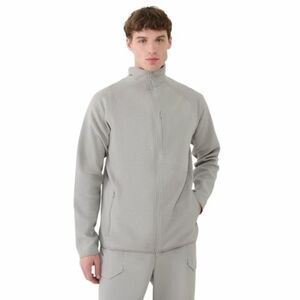 Pánská mikina se zipem 4F-SWEATSHIRT-WSS25TSWSM1751-26S-WARM LIGHT GREY obraz