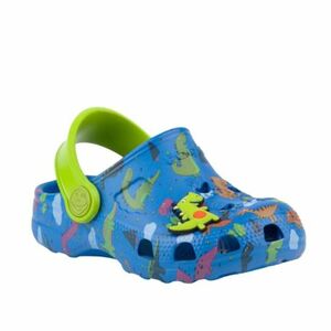 Chlapecké kroksy (rekreační obuv) COQUI-Little Frog + Amulet K royal/lime dino obraz