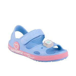 Dívčí sandály COQUI-Yogi + Amulet K light elemental blue/fondant pink obraz