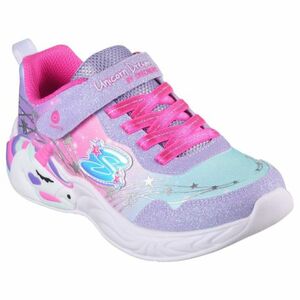 Dívčí rekreační obuv SKECHERS-S Lights Unicorn Wishful Magic K lavender/hot pink obraz